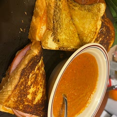 I added ham to my grilled cheese