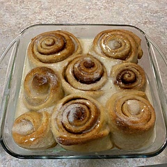 So delicious! I wish I had made the frosting the night before. It  thickened up in the fridge which was better