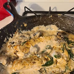 My husband doesn't like sundried tomatoes so we omitted those and added mushrooms. I also added some bruschetta seasoning to kick the flavor up a notch. It was still really good!