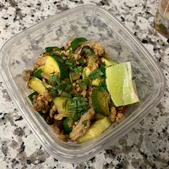 I added one more zucchini because the ones I had were very small.