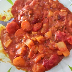 Very good recepie
Didnt have 8 hours tho
So i put it on the stove on high
For about 30_35 minutes
Then on low for 20 minutes 
Results turned out great
Definetly try to make it the original way if you have the time
But the way i made it was good too