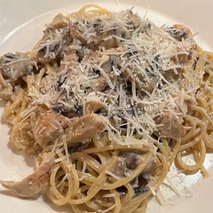 I added mushrooms and cooked the pasta with salted water as usual. It came out  so delicious.
