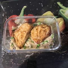 I’m on my own tonight so healthy meal for one after circuits.