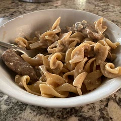 I was so excited to try this because of how easy and quick it was to make but the cream cheese overpowered the entire dish and made me feel like I was eating a breakfast food rather than a savory dinner. I would not make this version again.