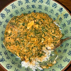 Very yummy! Made this with chicken breasts, next time I’ll use chicken thighs. I think that fried tofu is a nice add-on.