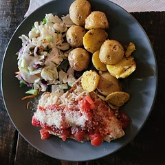 Used a skillet instead of a grill. Cooked fine