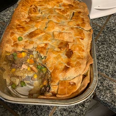 It was easy to make and it taste good. I added extra cream of chicken so it wasn’t dry