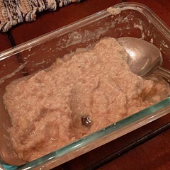 Since going paleo, I have missed how easy oatmeal is. This recipe has all the oatmeal flavor, and ease, but dare i say better 🤭 This is seriously so good I used finely shredded coconut and it was perfect. The banana sweetened it upcontent. Ate it with a side of apples. I will cook it with the apples added in next time, the possibilities are endless. Also, I'm going to through in some collagen to up the protien content.