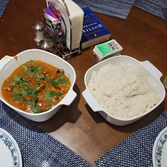 Simple to make. I should've used hotter chili powder and water at the end to thin the sauce. But this was great. Kids left nothing in the bowl.
