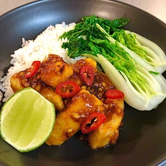 A bit zippy for my palate so I toned the heat down a bit. Otherwise, flavours were great.  
I used mahi mahi…