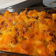 We liked it, cooked in oven, I would say start on the lower end of the recommended 1-1.5 hrs at 350.