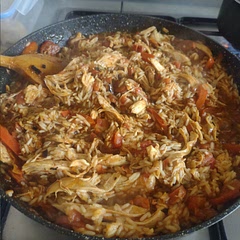 Very tasty dish, not too spicy. we skipped step 1 and roasted a whole chicken instead as it's cheaper than breasts. always enough left over for my husband to take to work the next day. 