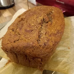 Used sprouted organic spelt flour with honey as the sweetener. Took longer to cook but taste was good.