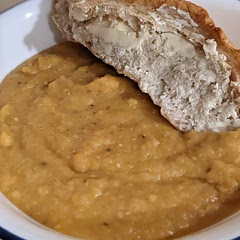 Good, but very thick. Would recommend adding a cup of water when you go to blend the soup.