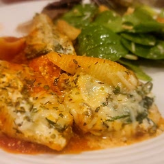 My husband added Italian sausage in his half of the shells. :)