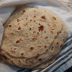 I omitted baking powder to make flatter tortillas. Also, extra salt is definitely needed. This is a super easy recipe. Love it!