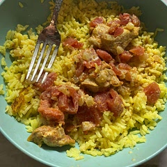This was SO GOOD. Served it with turmeric rice. Added extra curry powder and shawarma spice. Absolutely divine.