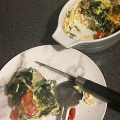 It’s ok. I recommend adding more seasoning and cutting the mushrooms and spinach into smaller pieces though.