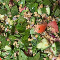 It was fresh and delicious. Didn’t use feta, and was still good. It’s summer now and need more salads in my life!