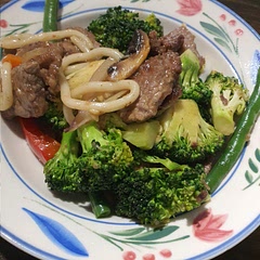 I added leftover veges from the fridge as well as a packet of Udon noodles. I used Schnitzel beef as well. Very nice!!