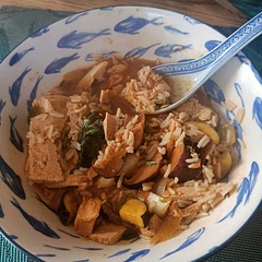 Lovely recipe! Added bok choy and shiitake instead of meat and some gochujang instead of gochugaru.