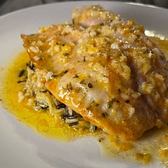 Loved this recipe!!! I added a light drizzle of honey and baked for 20 minutes. I made wild rice with water, a drizzle of olive oil and chicken flavored bolian powder. *muah! Delish (I didn’t add any of the garnish items.)