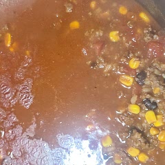 Easy and filling.  I added extra taco seasoning because I thought it needed more flavor. Substituted ground venison for ground beef. Served shredded cheese and sour cream as toppings.