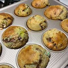 i used the chocolate bar and m&m’s from my son’s trick or treat instead chocolate chips, we had so much fun when we made muffins together , thank you so much for sharing recipe, I will have one tomorrow morning with coffee .