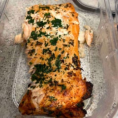 Pretty good. Not to hard to make. Sort of bland, but a good way to eat some salmon.