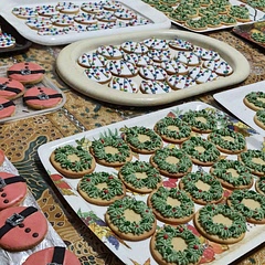 I don't have much experience with cookie decorating, but I had an order for 200, and royal icing. This recipe is awesome. I did end up using more water than suggested, but other than that this icing was fantastic to work with. It holds its shape so well and gives you a nice and clean look. A winner in my book.