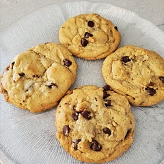 These are literally the best and softest chocolate chip cookies. I got so many compliments on them. They're great because you can make an extra batch and keep the dough in the refrigerator to make just a few at a time when you need a treat