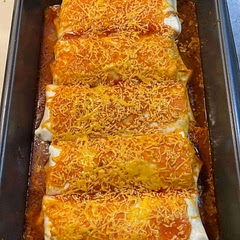 Was very good! not too big of spicy stuff, if there would of been a different topping/sauce that was hot sauce itd be allot better, but didnt want to add the enchilada sauce nor change the recipe up!