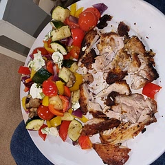 I think i overcooked the chicken a bit, to be honest if it was fried it would have been similar to KFC. But I used boneless and skinless thighs.