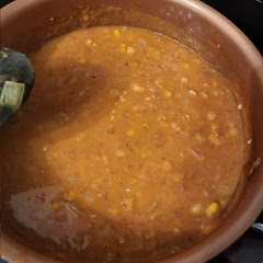 I added creamed corn and garam masala 🥰. Very good. Husband normally hates anything without meat in it, but he liked this. He still added  chicken to his though lol