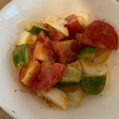 Re-made this recipe and forgot to peel the cucumber 😅 I removed the onions and used thousand island sauce instead of ranch. Tasted so much better! 😋