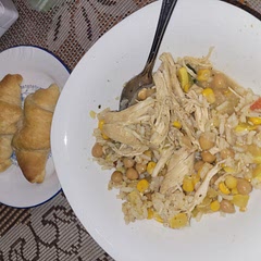 Very good.  Really like  the spices and chickpeas.

I made it in my crockpot and added rice at the end.  Made it very easy.