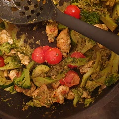 I added courgettes. It was gorgeously delicious.