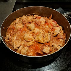 Super simple and very tasty. Added extra chicken and gave my no carb eating husband his without the rice.