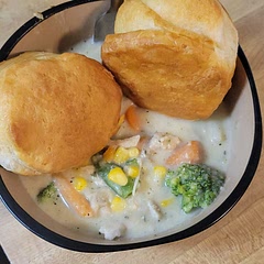 I always use my own seasonings and added a few extra veggies & doubled the recipe. Served it with Grands flaky bisquits. It turned out awesome! Will definitely be making this a lot more