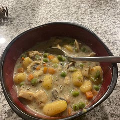 Maybe I’ll add another half tablespoon of flour next time but this tasted amazing and was pretty easy to put together.