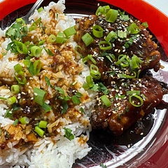 I added a heaping spoonful of spice worlds habanero pineapple mango marinade, browned on the stove and cooked in the oven @375f for 40 mins and served with rice. It was very delicious I’ll definitely be making this again