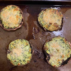 DELICIOUS! I used bigger portobello mushrooms, so I had to make a tiny bit more filling than the recipe asks for. They were amazing and my family loved them. Everyone went back for seconds. I paired it with some garlic butter fettuccine and it went together perfectly. If you’re vegetarian, this is an awesome meat substitute! Would definitely make again.