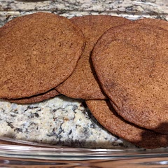 Not sure where I went wrong, but our cookies look more like pancakes.  A bit on the crunchier side but still delicious!  Will make again and see if I can get a more cookie-like dessert.  

Took me a lot longer than 50 minutes, but that may have been because I was learning as I went.  I have never browned butter before, but the link in the recipe was easy to use and understand.