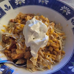 Made rice to go with it was good. Could use a little more spice.