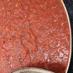 Beautiful color! Everyone loved it! I decided to make it without any meat to save a little money, so it lacked that fat but still very delicious!