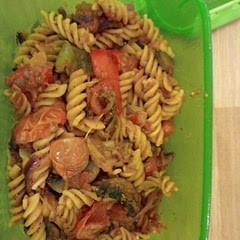Honestly I just used what I had in the fridge so it wasn't exactly the recipe but tasted good!
