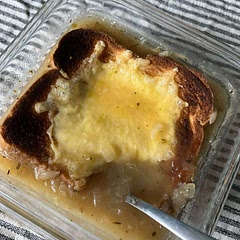 Worked with what I had dish wise, but this soup was so good!