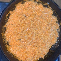 Added onions, parsley and chili flakes with the oregano and garlic. Used regular cream and added two different kinds of cheese with it to get the thick consistency. Love it! Tastes so good.