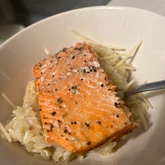 Great risotto recipe! I added extra butter, parm, + garlic and it was fantastic.