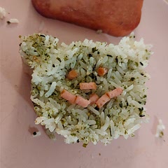 I loved the marinade recipe! Simple and delicious! I ran out of sugar so I used honey and it was very good!!! Also, I made regular musubi, I just wanted to show this silly guy I made too